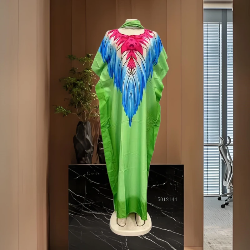 Abaya Modest Wear - عباية قطنية أنيقة مزهّرة للنساء فساتين