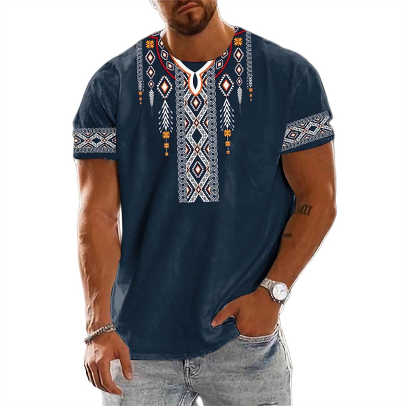 Ethnic Fashion Trends 2025 - الاتجاه 2025 خمر العرقية الجرافيك تي