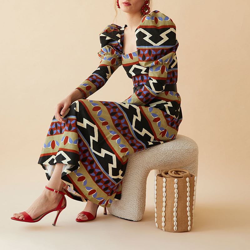 فستان ماكسي بنمط عرقي عتيق الط - مراجعة Ethnic Fashion For Ladies وسعره