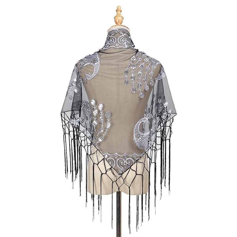 وشاح مثلث نسائي بتصميم ريش الط - مراجعة Ethnic Fashion Sale وسعره