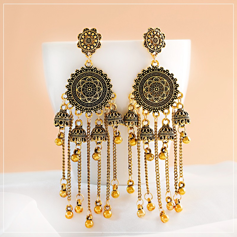 الكلاسيكية الرجعية هندسية سلسل - مراجعة Ethnic Indian Fashion وسعره